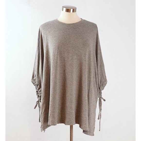 Motherhood Maternity Nursing Poncho Sweatshirt - Grey - One Size - Picture 1 of 6